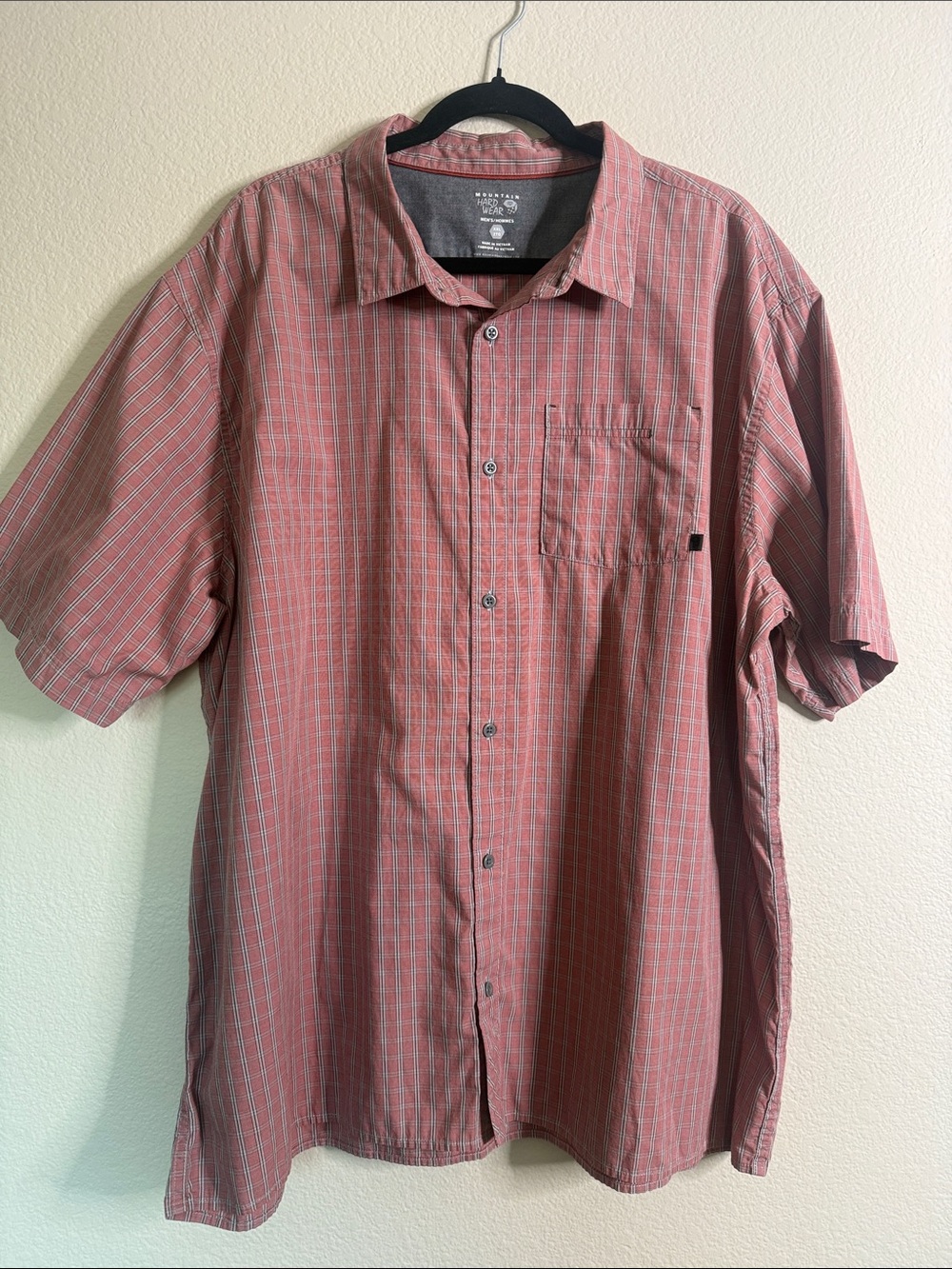 Mountain Hardware Men's Short-Sleeve Button-Up Shirt Plaid XXL
